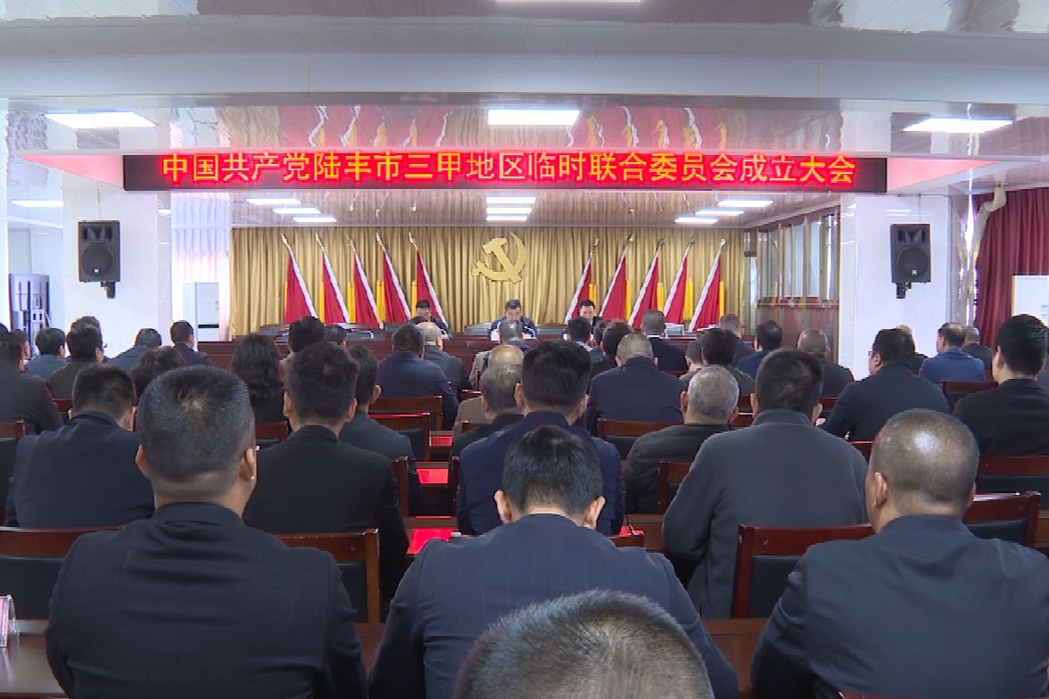 中共陸豐市“三甲”地區(qū)臨時聯(lián)合委員會揭牌成立