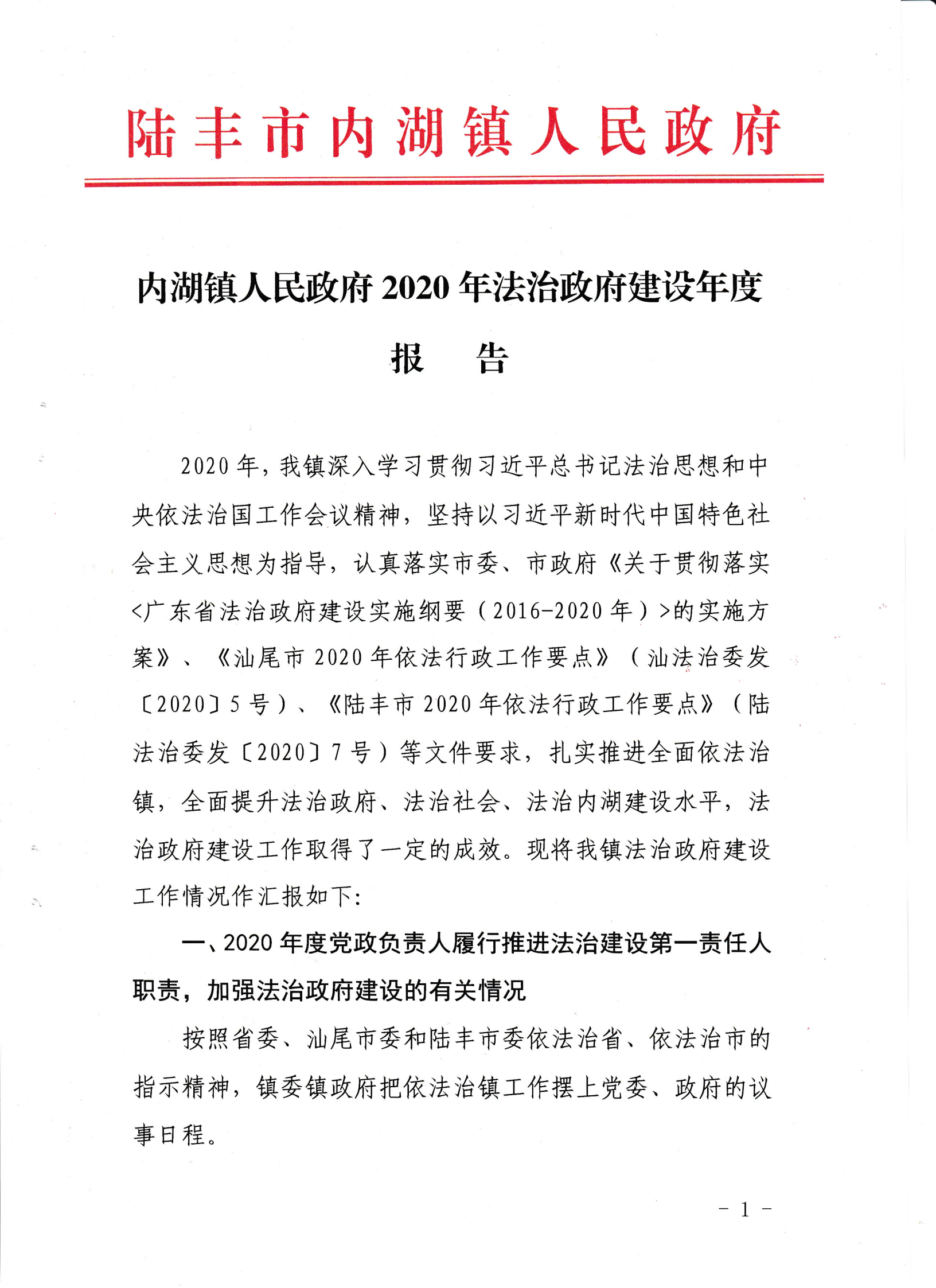 內湖鎮(zhèn)人民政府2020年法治政府建設年度報告_00.png